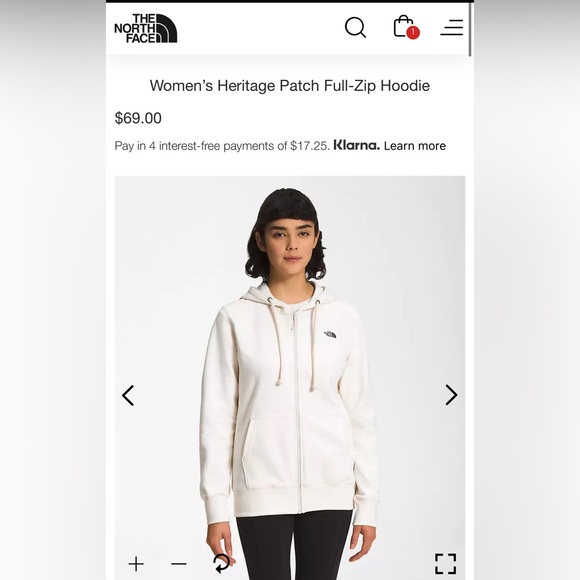 The North Face Women’s Heritage Patch Full-Zip Hoodie - Picture 1 of 5